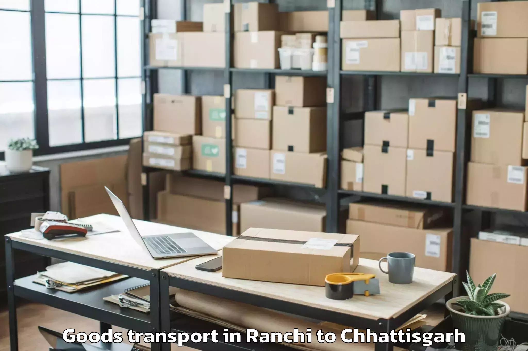 Hassle-Free Ranchi to Gunderdehi Goods Transport